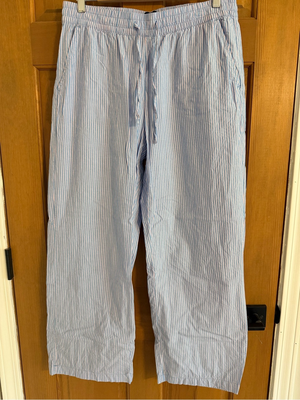 Light Blue Striped Women’s PJ Pants